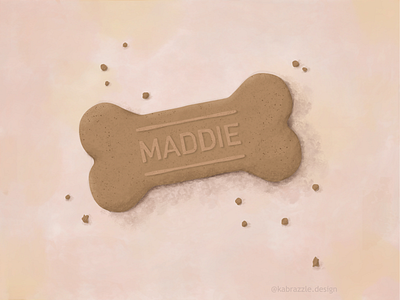 I Baked a Biscuit for My Dog design digital painting dog dog biscuit day illustration illustrator photoshop