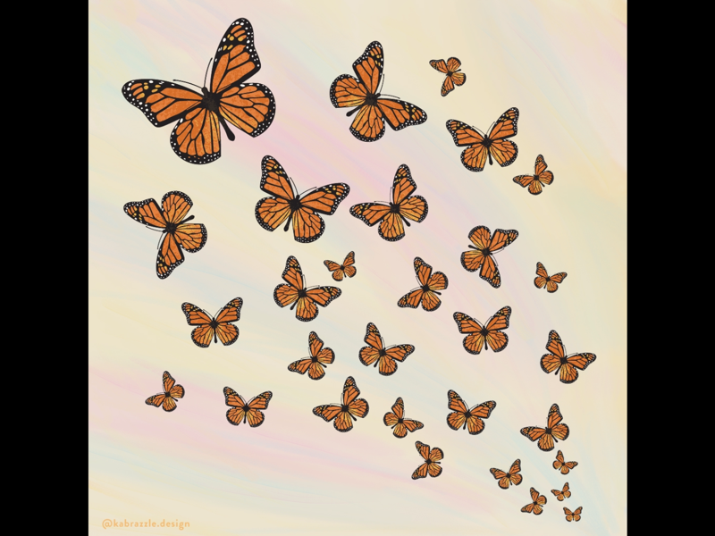 First Day of Spring illustration insects bugs photoshop illustrator butterfly