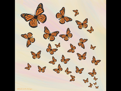 First Day of Spring bugs butterfly illustration illustrator insects photoshop