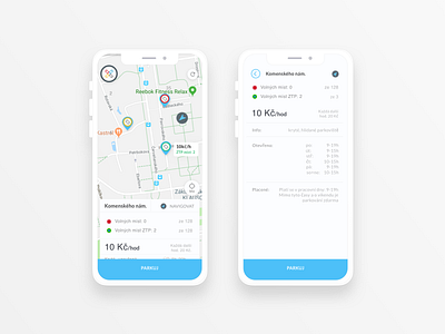 Smartparking app app mobile parking product design spiwire technology