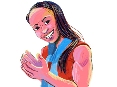 Sharice Davids Portrait portrait portrait illustration procreate app sharice davids women in congress