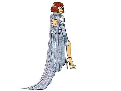 Zendaya - Met Gala 2018 fashion illustration joan of arc met gala procreate app zendaya