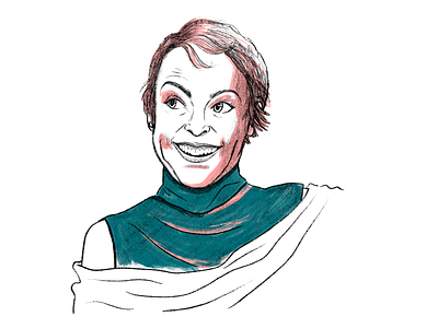 Olivia Colman Portrait apple pencil best actress illustration olivia colman portrait portrait illustration procreate app the favourite