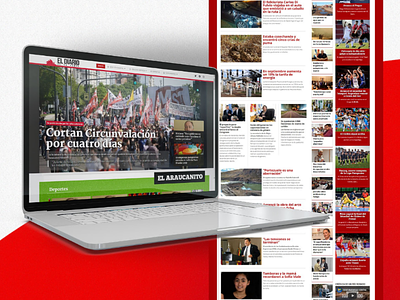 El Diario de La Pampa - Website design journalism newspaper ui ux web xd