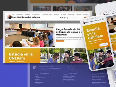 UNLPam - new redesign design redesign ui university ux web website
