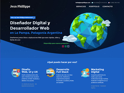Jean Phillippe - Portfolio Rework argentina branding design lapampa patagonia portfolio ui ux web website
