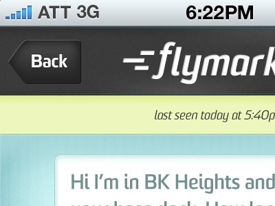 Flymarket Header Detail dialogue header interface ios iphone iphone4 ui