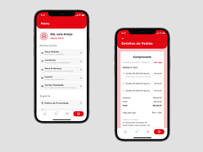 App Menu branding design ui ux web