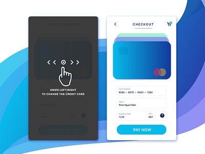 Daily UI #002 - Credit Card Checkout credit card checkout dailyui dailyui 002 gradient color ui ux
