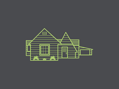 My House home house illustration line