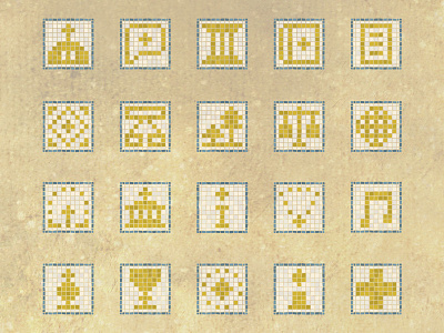 Orthodox Iconography gold greek iconography icons mosaic orthodox religious tile