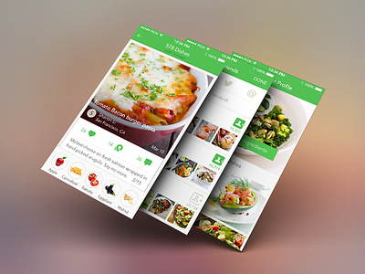 Mobile Interface Design - Handpick food food interface ios mobile social ui