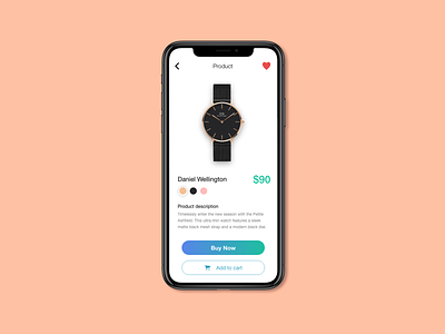 Ecommerce Product Page - Daily UI 12 app app design daily ui design dribbble ecommerce ecommerce app minimal mobile app mobile ui mobile ux product design shopping shopping app ui ui design ui inspiration uidesign uiux