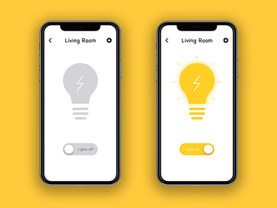 Smart Home On/Off Switch - Daily UI 15 app design clean ui daily ui design dribbble minimal mobile app mobile design mobile ui on off on off switch product design smart home smart home app smart light switch ui ui design ux ux design web