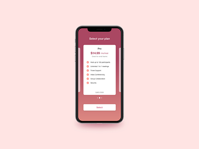 Pricing - Daily UI 30 adobe xd app app design clean daily 100 challenge daily ui dribbble interface mobile pricing plan product design subscribe subscription ui ui design uiux ux visual design web