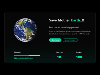 Crowdfunding Campaign - Daily UI 32