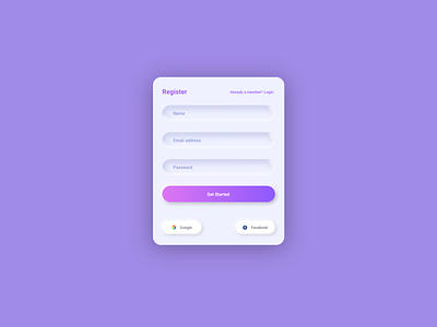 Form Design - Soft UI/Neumorphism adobe xd app app design concept dribbble form form design minimal mobile ui neumorphism product design soft ui ui ui design uiux user inteface ux ux design visual design web