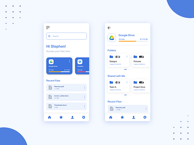 Cloud Storage Management App adobe xd app app design clean daily ui dribbble file file manager flat interaction interface minimal mobile app mobile ui product design ui ui design ui ux visual design web design