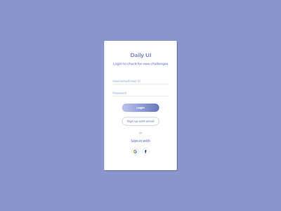 Sign Up page - Daily UI 01