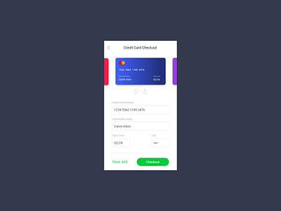 Credit Card Checkout - Daily UI 02