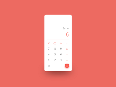 Calculator - Daily UI 04