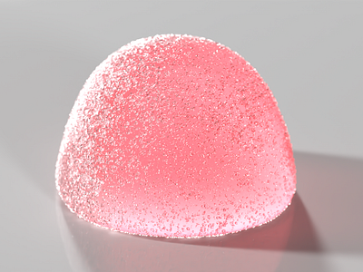 3D Gumdrop Render 3d 3d artist 3d render b3d blender candy colorful cute gumdrop pink realistic red