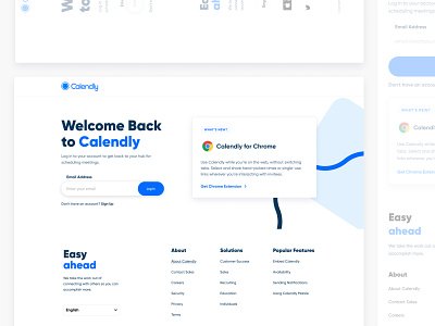 Calendly Redesigned Login Page agency announcements calendly card figma login login page redesign ui ux value add web design web design agency