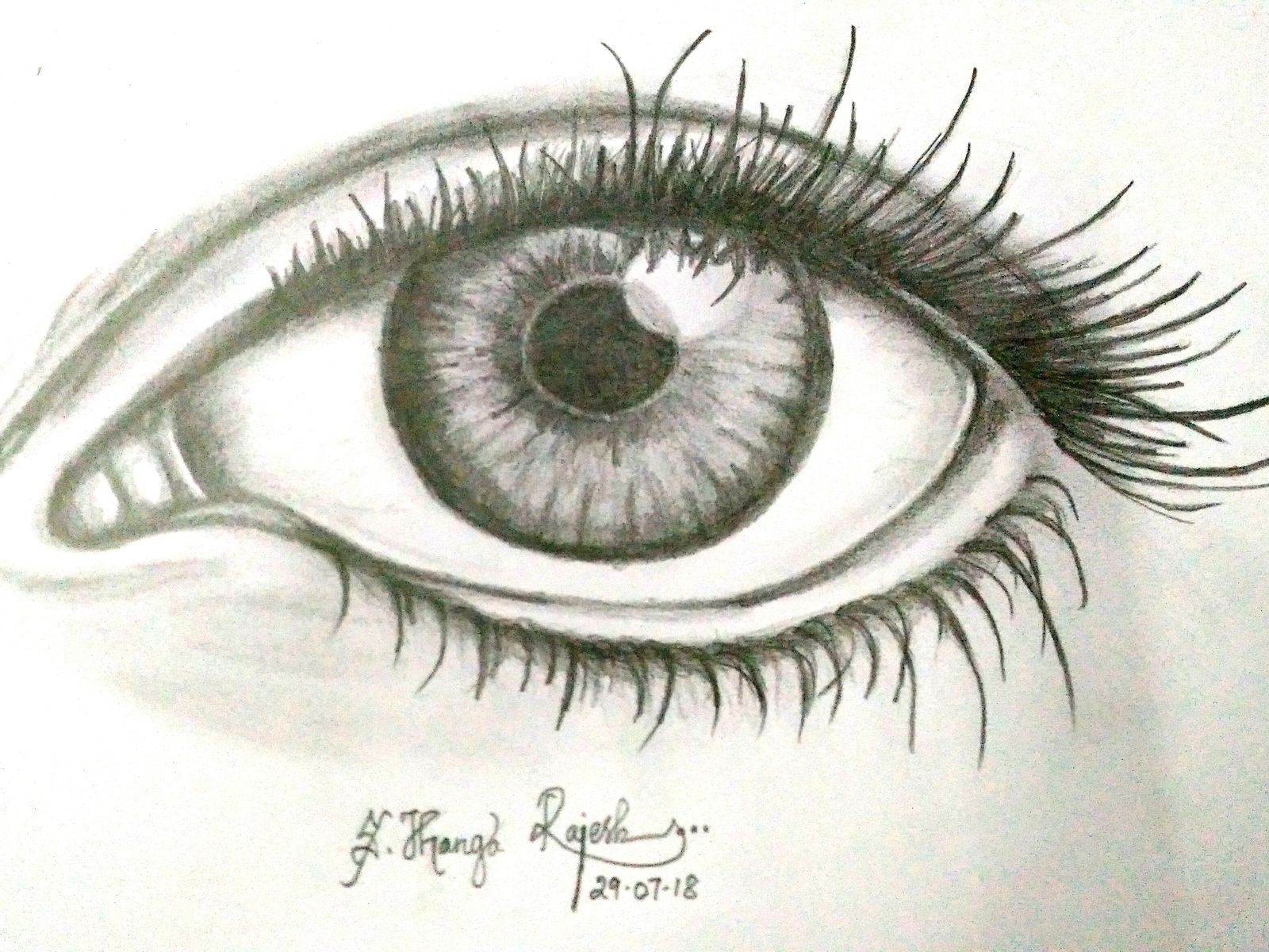 Pencil Shaded Eye by Thanga S Rajesh on Dribbble