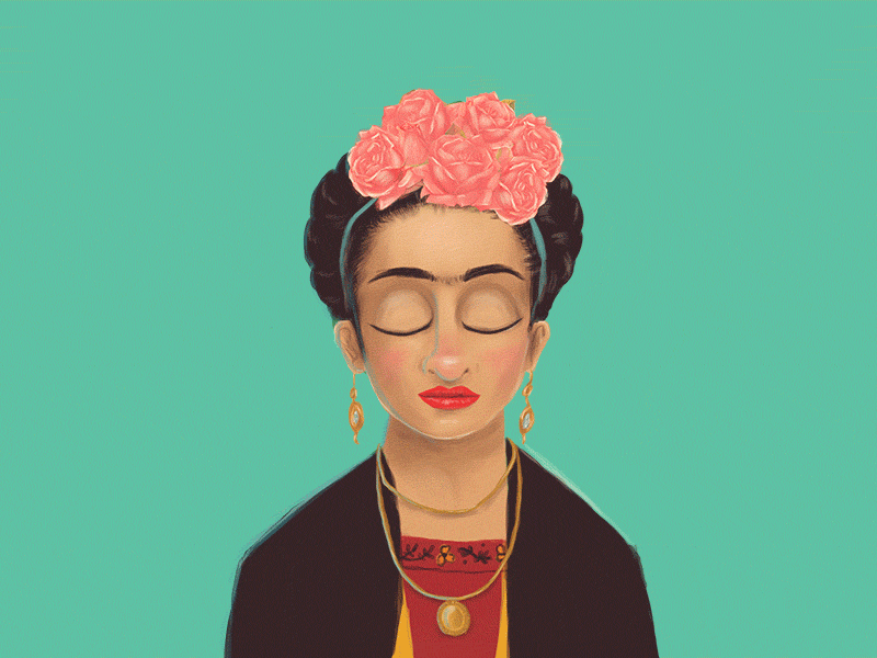 Frida Kahlo adobe animation frida fridakahlo illustration