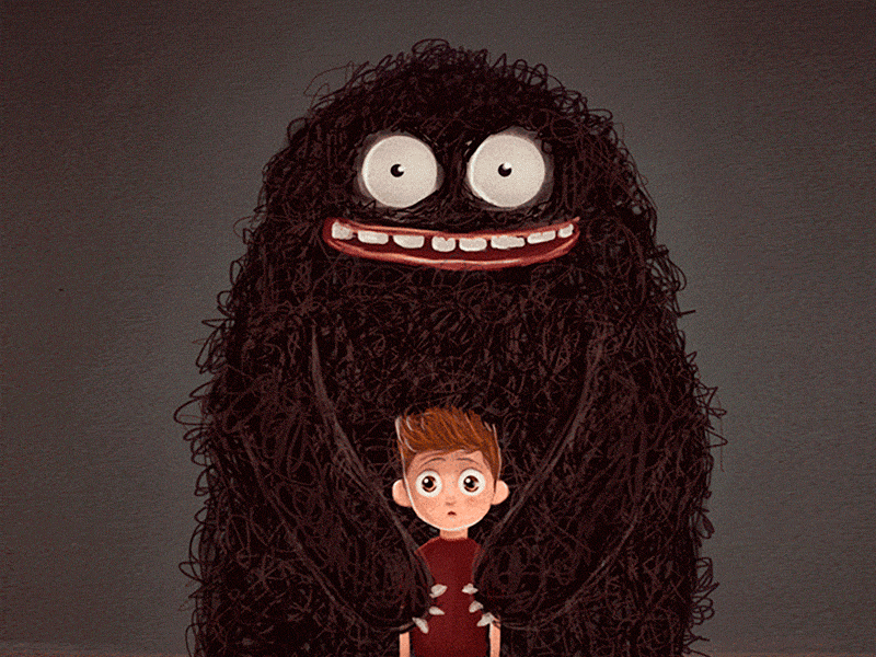 Monster - Fear adobe animation caracter design fear illustration monster