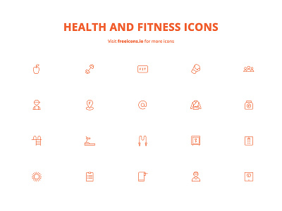 Health and Fitness Icons