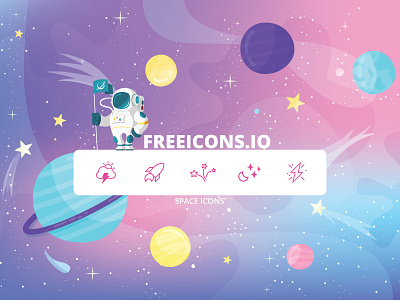 Space Icons - Free Svg and Png ai app branding design flat free icons freeicons icon illustration ios ios icons logo png logo svg logo ui ux vector vector logo web website