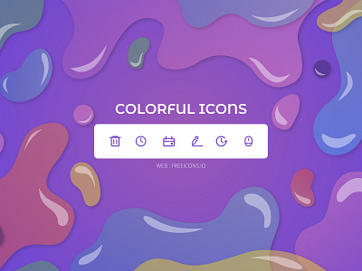 Colorful icons