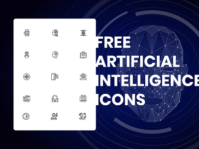 Artificial intelligence icons