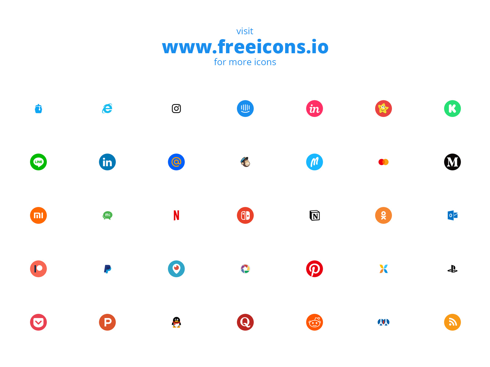 social media icons by freeicons on Dribbble