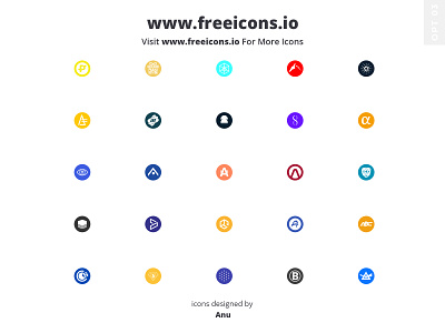 Cryptocurrency icons anu branding cryptocurrency free icons freeicons icon illustration svg logo vector web website