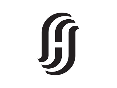 H.S. ambigram branding design graphic id letters logo mark minimal minimalist monogram type