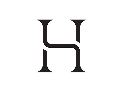 H.S. ambigram branding design graphic id letters logo mark minimal minimalist monogram type