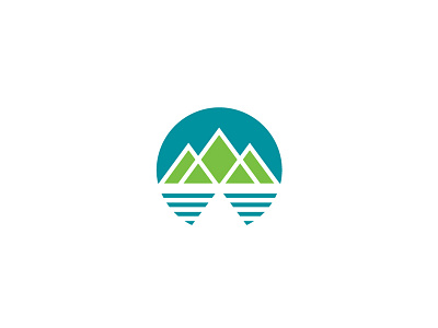 Mountains + Water + Sky #1 branding design graphic icon id logo mark minimal minimalist moutains sky water
