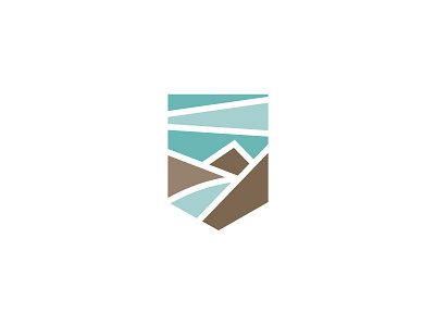 Mountains + Water + Sky #2 branding design graphic icon id logo mark minimal minimalist moutains sky water