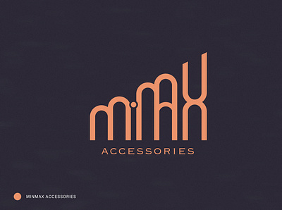 Minmax accessories design illustration logo