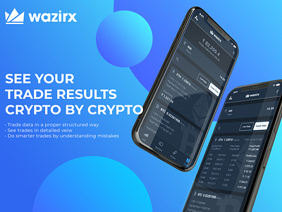 Wazirx - Card View Prototype bitcoin blockchain crypto trading ui ux wazirx