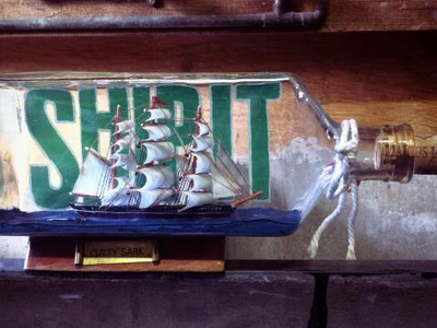 cutty shark analog boats hand made lettering sign painting
