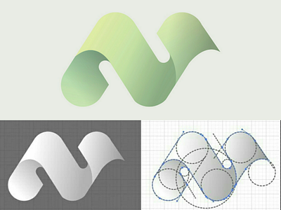 Letter N abstract brand brand design brand identity design designer graphic design graphic designer letter logo logotype n noirve studio