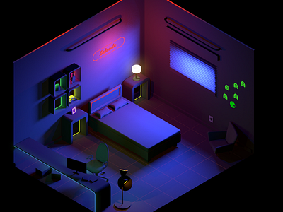 Room cinema4d artanddesign bedroom blindinglights cinema4d redshift room salooda