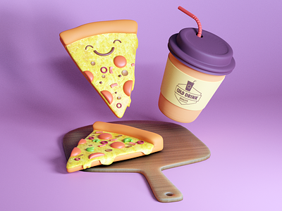 Happy Pizza 3d