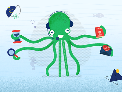 Octopus - Customer Support Hacks blog customer freshdesk freshworks illustration sales service support