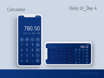 Daily UI_Day 4 - Calculator for App app dailyui day4 design ui ux