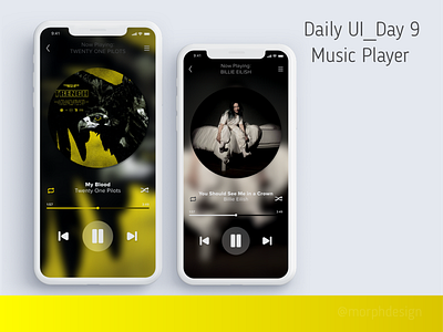 Daily UI_Day 9 - Music Player app dailyui design ui ux