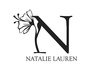 Logo with flower element